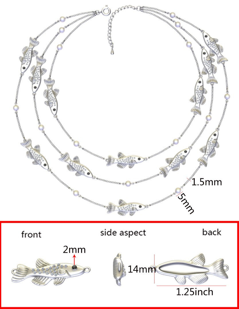 Celestial Pearl Danio Triple Strand