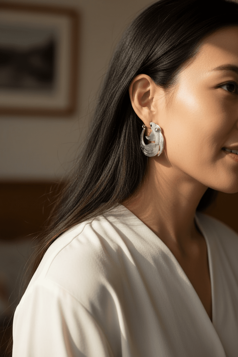 Veiltail Hoops - Aquaria Gems