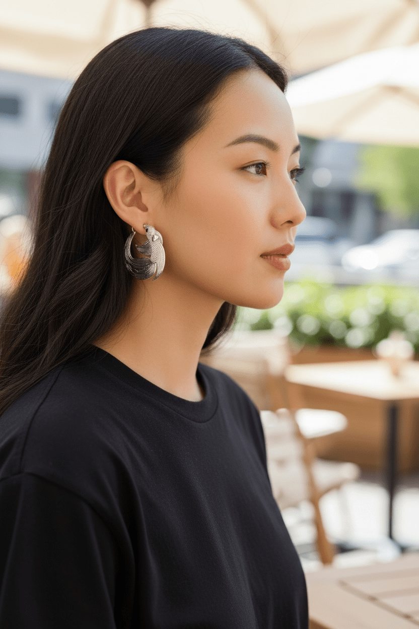 Veiltail Hoops - Aquaria Gems