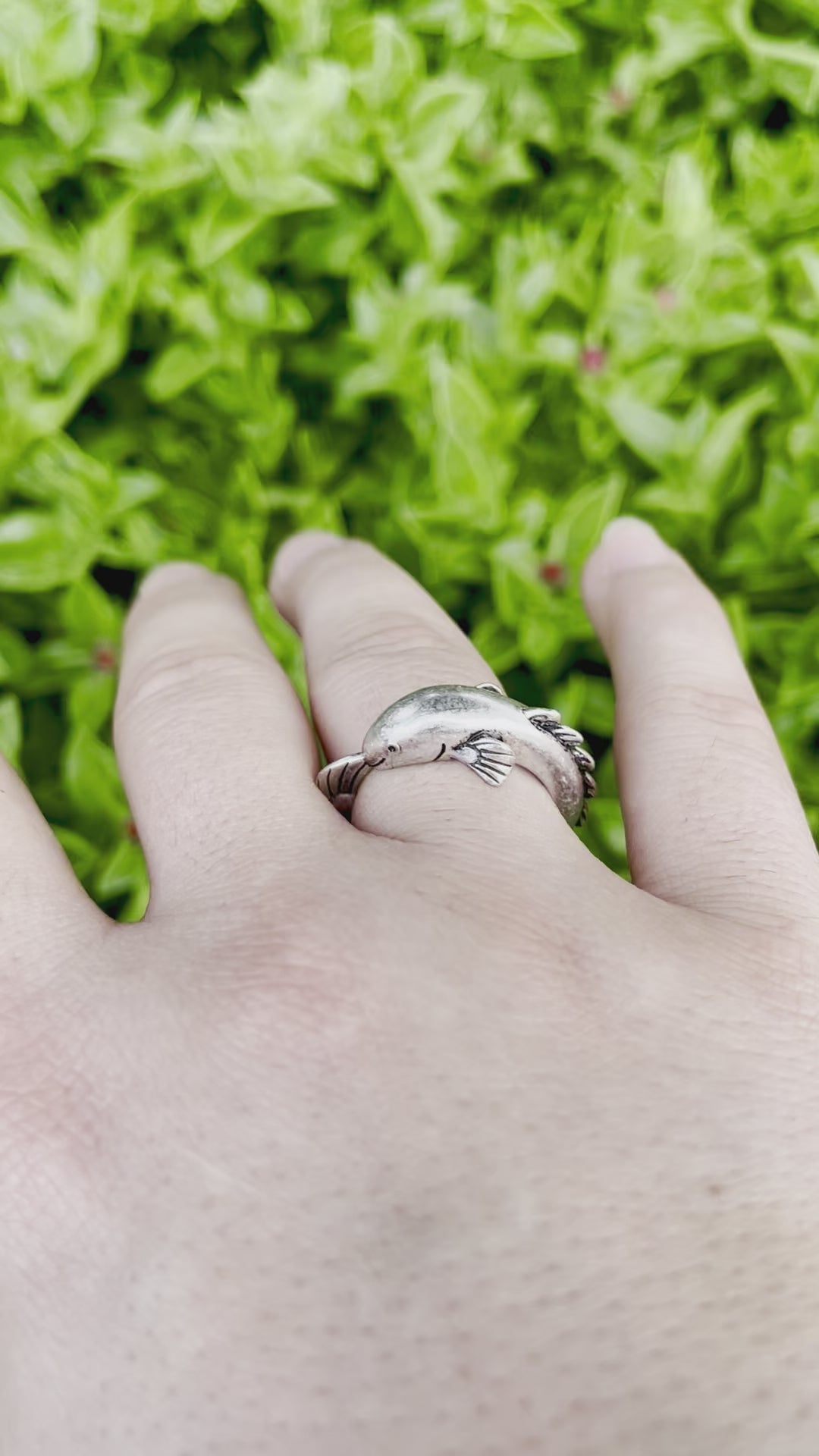 925 Sterling Silver Bichir Fish Ring/Pendant