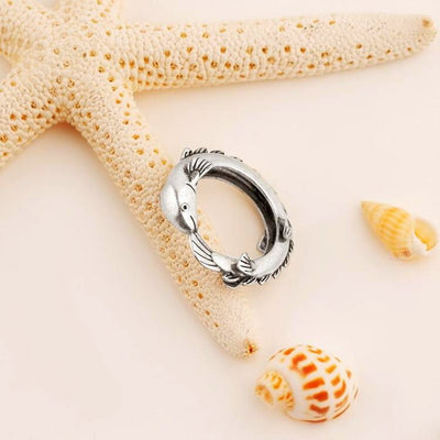 925 Sterling Silver Bichir Fish Ring/Pendant