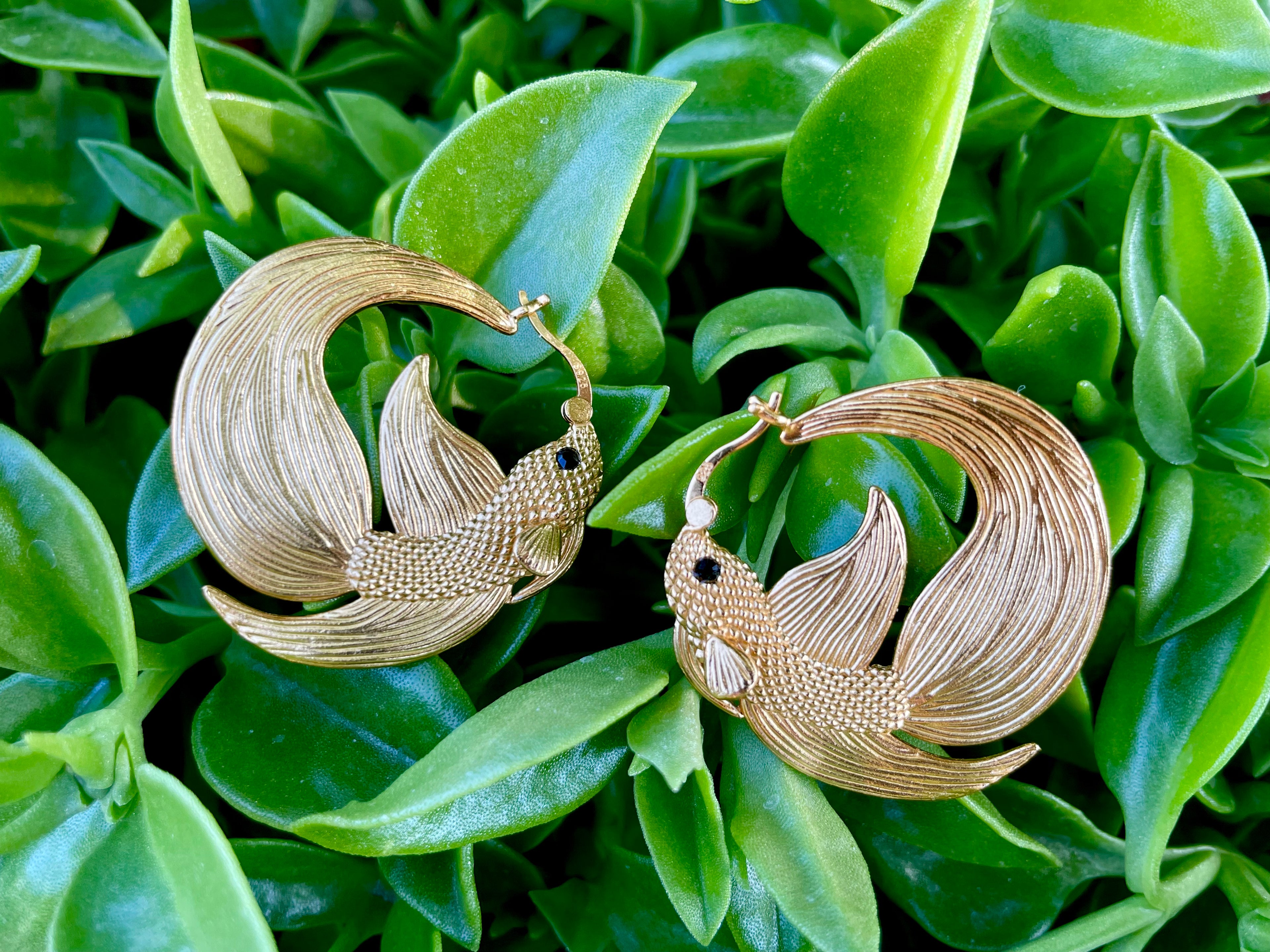 Veiltail Hoops - Aquaria Gems