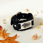 Oscar Leather Cuff - Aquaria Gems