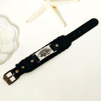 Oscar Leather Cuff - Aquaria Gems