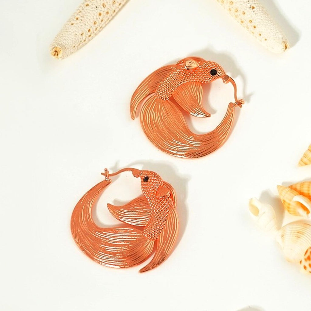 Veiltail Hoops - Aquaria Gems