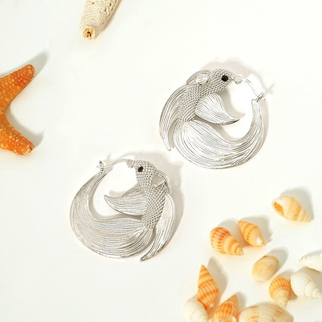 Veiltail Hoops - Aquaria Gems